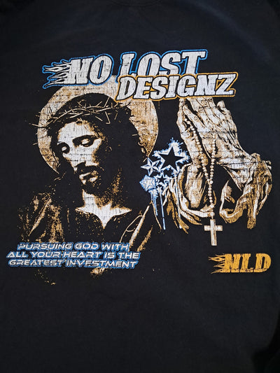 ⚡ Comfort meets edge – wear faith, fashion, and power in one shirt.

front 
black 